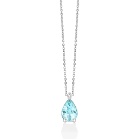 Collana Acquamarina Goccia Diamante CLD5368 Donna Miluna - category_name - XDMG De Marchi Gianotti