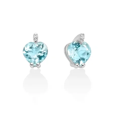 Orecchini Acquamarine Cuore Diamanti ERD3344 Donna Miluna - category_name - XDMG De Marchi Gianotti