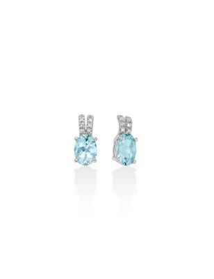 Orecchini Acquamarine Ovali Pavé Diamanti ERD2999 Donna Miluna - category_name - XDMG De Marchi Gianotti