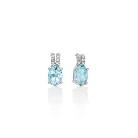 Orecchini Acquamarine Ovali Pavé Diamanti ERD2999 Donna Miluna - category_name - XDMG De Marchi Gianotti