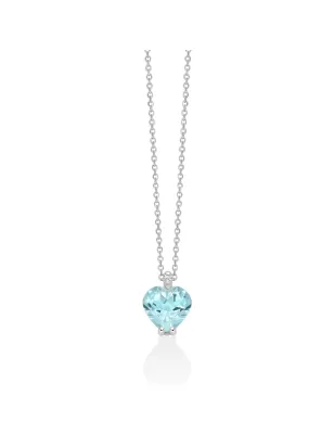 Collana Acquamarina Cuore Diamante CLD5369 Donna Miluna - category_name - XDMG De Marchi Gianotti