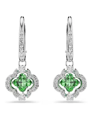 Orecchini Pendenti Una Angelic, Verdi, Placcato Rodio Donna Swarovski - category_name - XDMG De Marchi Gianotti