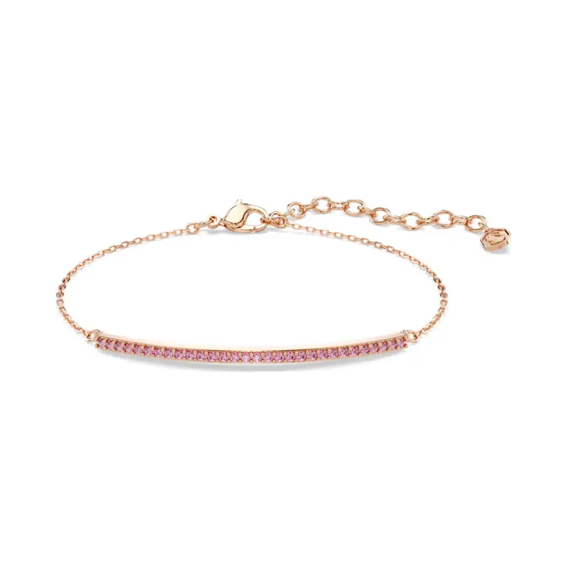 Bracciale Only, Rosa, Finitura Oro Rosa 18K Donna Swarovski