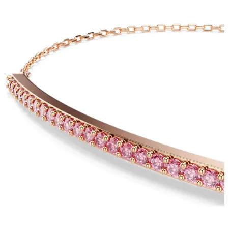 Bracciale Only, Rosa, Finitura Oro Rosa 18K Donna Swarovski