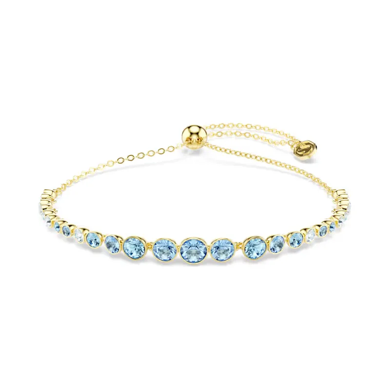 Bracciale Imber, Blu, Finitura Oro 18K Donna Swarovski Bracciale Imber, Blu, Finitura Oro 18K Donna Swarovski