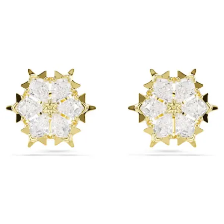 Orecchini a Lobo Magic, Fiocco di Neve, initura Oro 18K Donna Swarovski