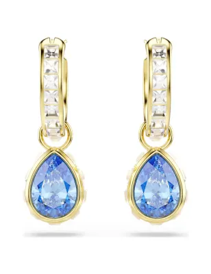 Orecchini Pendenti Chroma, Blu, Taglio Pear,Finitura Oro 18K Swarovski - category_name - XDMG De Marchi Gianotti