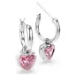 Orecchini Pendenti Chroma, Cuore, Rosa, Placcato Rodio Donna Swarovski Orecchini Pendenti Chroma, Cuore, Rosa, Placcato Rodio Donna Swarovski
