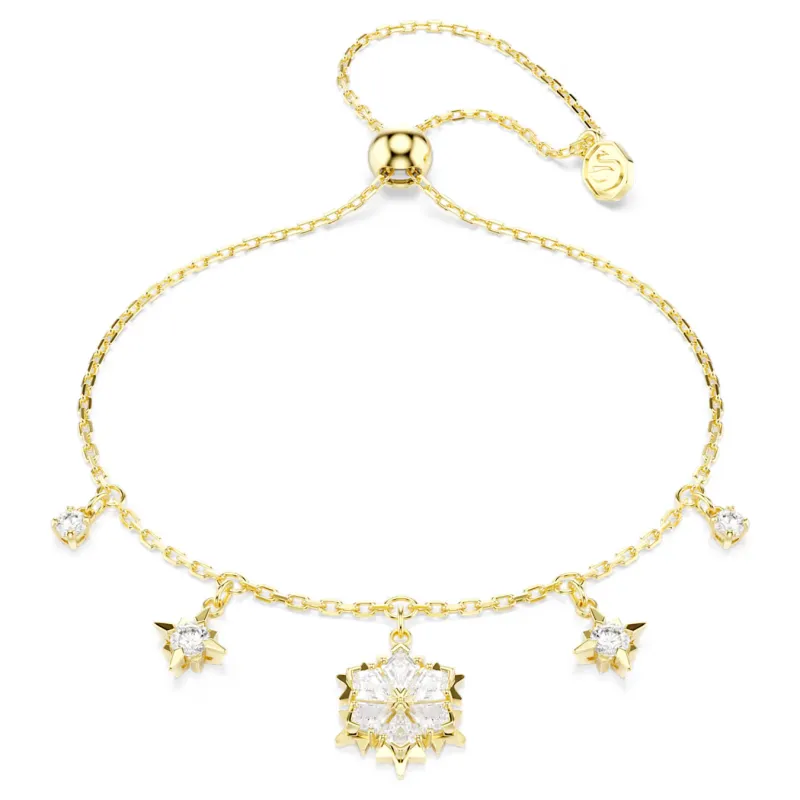 Bracciale Magic, Fiocco di Neve, Finitura Oro 18K Donna Swarovski Bracciale Magic, Fiocco di Neve, Finitura Oro 18K Donna Swarovski