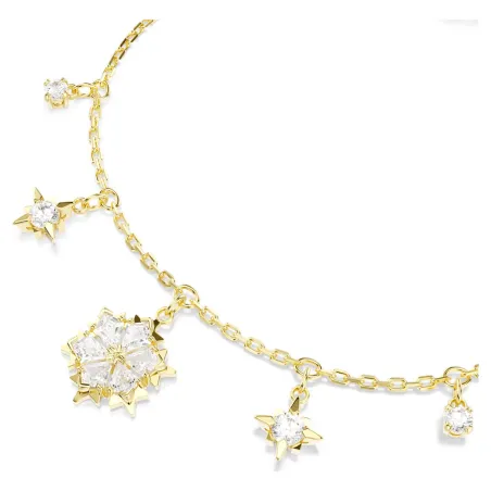 Bracciale Magic, Fiocco di Neve, Finitura Oro 18K Donna Swarovski