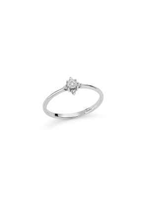 Anello Solitario Oro Bianco Diamanti LID3884 Donna Miluna - category_name - XDMG De Marchi Gianotti