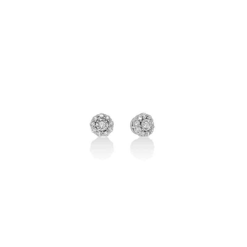 Orecchini Diamanti Pavé Oro Bianco ERD2700 Donna Miluna Orecchini Diamanti Pavé Oro Bianco ERD2700 Donna Miluna