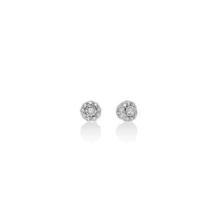Orecchini Diamanti Pavé Oro Bianco ERD2700 Donna Miluna - category_name - XDMG De Marchi Gianotti