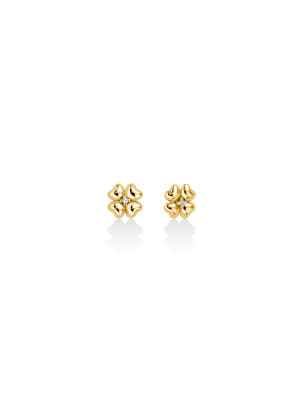Orecchini Diamanti Oro Giallo 9kt Quadrifoglio ERD2811X Donna Miluna - category_name - XDMG De Marchi Gianotti