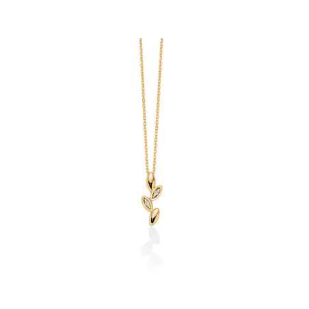 Collana Diamanti Oro Giallo 9kt Rametto CLD4675X Donna Miluna - category_name - XDMG De Marchi Gianotti