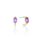 Orecchini Ametiste Viola Diamanti Oro Giallo 9kt ERD2973X Donna Miluna