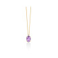 Collana Ametista Viola Diamante Oro Giallo 9kt CLD4837X Donna Miluna Collana Ametista Viola Diamante Oro Giallo 9kt CLD4837X Donna Miluna