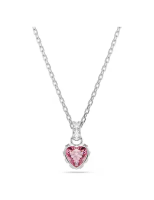 Collana Chroma, Cuore, Rosa, Placcato Rodio Donna Swarovski - category_name - XDMG De Marchi Gianotti
