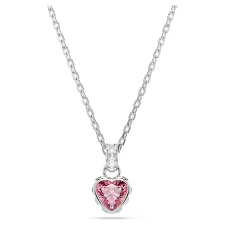 Collana Chroma, Cuore, Rosa, Placcato Rodio Donna Swarovski - category_name - XDMG De Marchi Gianotti