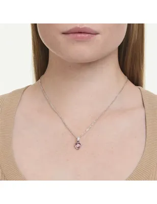 Collana Chroma, Cuore, Rosa, Placcato Rodio Donna Swarovski - category_name - XDMG De Marchi Gianotti