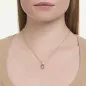 Collana Chroma, Cuore, Rosa, Placcato Rodio Donna Swarovski