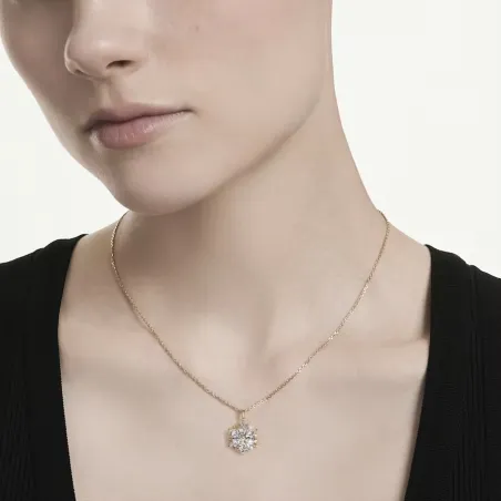 Collana Pendente Magic, Fiocco di Neve, Finitura Oro 18K Donna Swarovski - category_name - XDMG De Marchi Gianotti