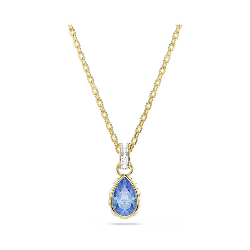 Collana Chroma, Taglio Pear, Blu, Finitura Oro 18K Donna Swarovski Collana Chroma, Taglio Pear, Blu, Finitura Oro 18K Donna Swarovski
