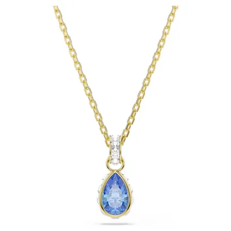 Collana Chroma, Taglio Pear, Blu, Finitura Oro 18K Donna Swarovski - category_name - XDMG De Marchi Gianotti