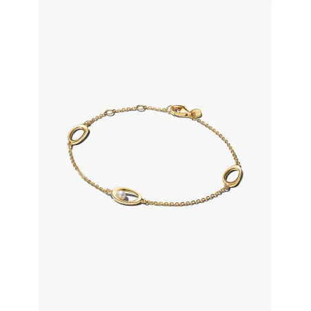 Bracciale Ovali Linea Sinuosa con Perla cm.16 Donna Pandora - category_name - XDMG De Marchi Gianotti