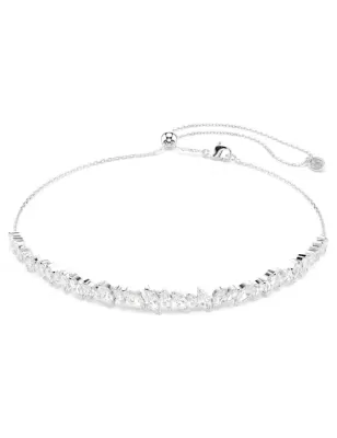Girocollo Mesmera, Taglio Marquise, Bianco Donna Swarovski