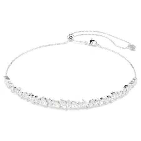 Girocollo Mesmera, Taglio Marquise, Bianco Donna Swarovski