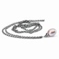COLLANA D'ARGENTO CON PERLA ROSA DONNA TROLLBEADS 