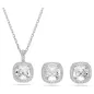 Set Una Angelic, Taglio Cushion, Bianco Donna Swarovski