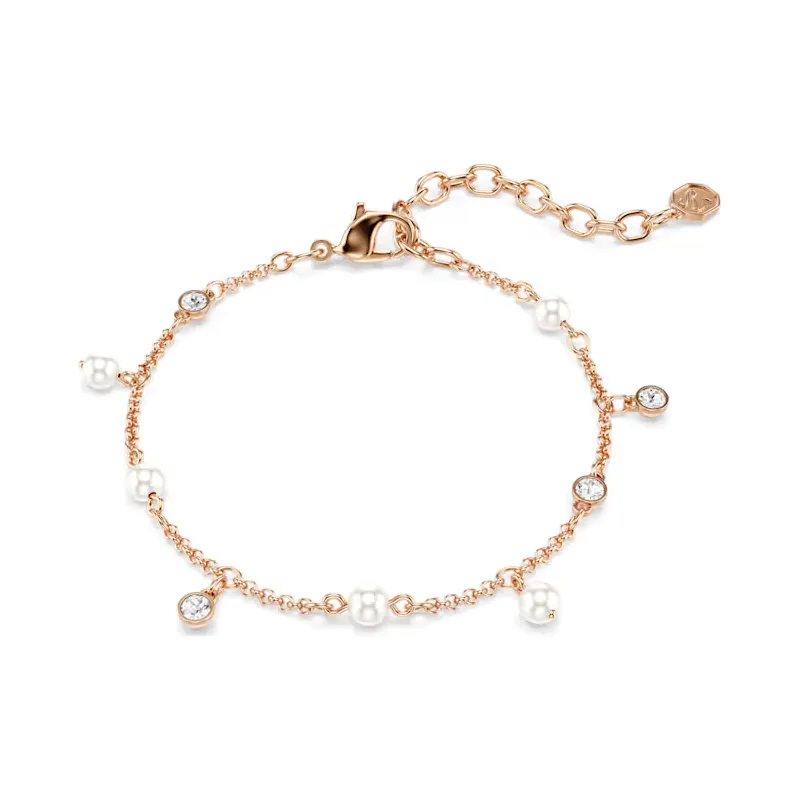Bracciale Imber, Crystal Pearl, Finitura Oro Rosa 18K Donna Swarovski Bracciale Imber, Crystal Pearl, Finitura Oro Rosa 18K Donna Swarovski