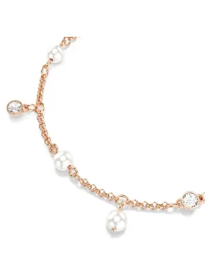 Bracciale Imber, Crystal Pearl, Finitura Oro Rosa 18K Donna Swarovski