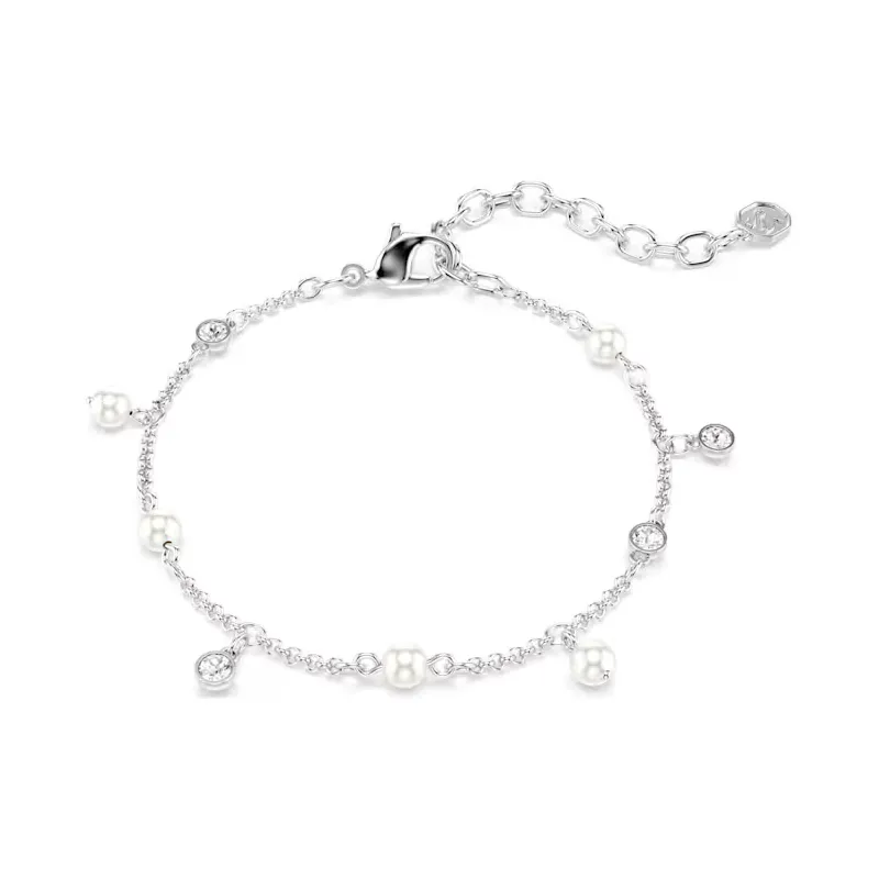 Bracciale Imber, Crystal Pearl, Placcato Rodio Donna Swarovski Bracciale Imber, Crystal Pearl, Placcato Rodio Donna Swarovski