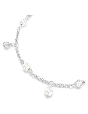 Bracciale Imber, Crystal Pearl, Placcato Rodio Donna Swarovski