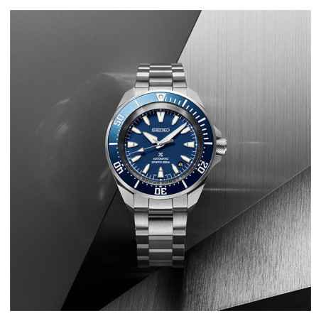 Orologio Blu Cobalt Samurai 41.7mm 4R35 Compact Uomo Seiko