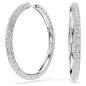 Orecchini a cerchio Dextera, Bianchi, Placcato Rodio Donna Swarovski Orecchini a cerchio Dextera, Bianchi, Placcato Rodio Donna Swarovski