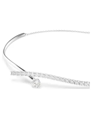 Collana Matrix, Taglio Round, Bianca, Placcato Rodio Donna Swarovski - category_name - XDMG De Marchi Gianotti