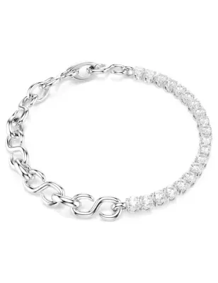 Bracciale Matrix, Taglio Round, Bianco, Placcato Rodio Donna Swarovski - category_name - XDMG De Marchi Gianotti
