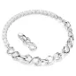 Bracciale Matrix, Taglio Round, Bianco, Placcato Rodio Donna Swarovski