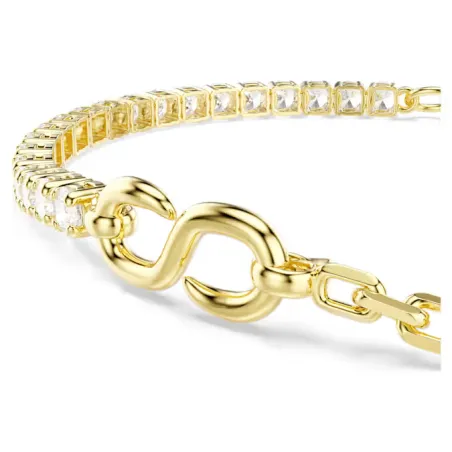 Bracciale Matrix, Taglio Round, Finitura Oro 18K Donna Swarovski