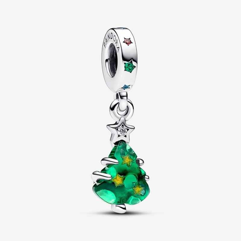 CHARM PENDENTE ALBERO DI NATALE STELLE DONNA PANDORA CHARM PENDENTE ALBERO DI NATALE STELLE DONNA PANDORA