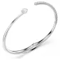 Bracciale Rigido Matrix, Bianco, Placcato Rodio, Mis.M Donna Swarovski Bracciale Rigido Matrix, Bianco, Placcato Rodio, Mis.M Donna Swarovski