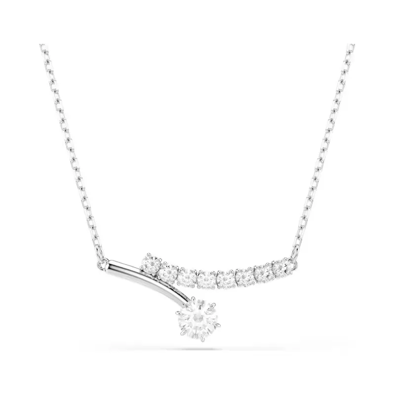 Collana Matrix, Taglio Round, Bianca Donna Swarovski Collana Matrix, Taglio Round, Bianca Donna Swarovski