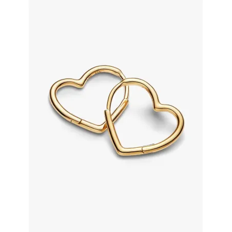 Orecchini Cerchi Cuori Asimmetrici Donna Pandora