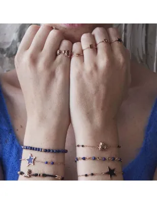Bracciale con Maglie e Pietre di Lapislazzuli Donna Maman et Sophie