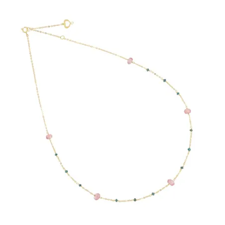 Girocollo 18KT Diamanti Verdi e Topazio Rosa Donna Maman et Sophie - category_name - XDMG De Marchi Gianotti