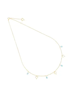Girocollo 18KT Drops Topazio e Cuori Maman Donna Maman et Sophie - category_name - XDMG De Marchi Gianotti